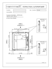 Plano antes de instalar el ascensor
