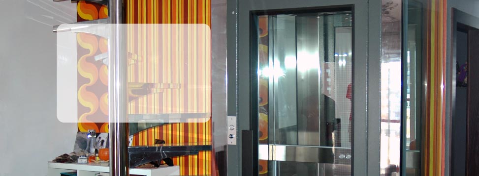 cabina del elevador unifamiliar